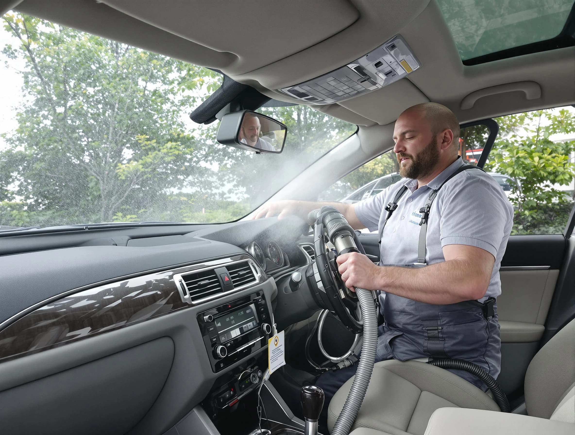 White City Air Duct Cleaning specialist performing professional car duct cleaning in White City