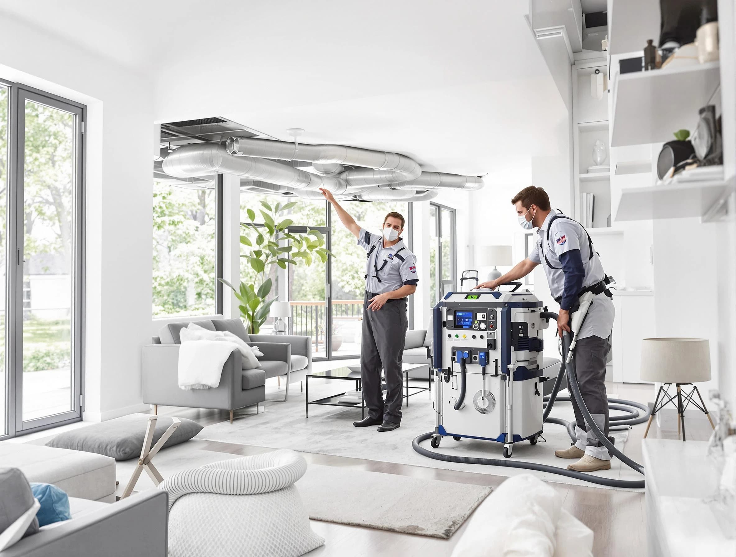 White City Air Duct Cleaning professional conducting pure air duct cleaning with state-of-the-art equipment in White City