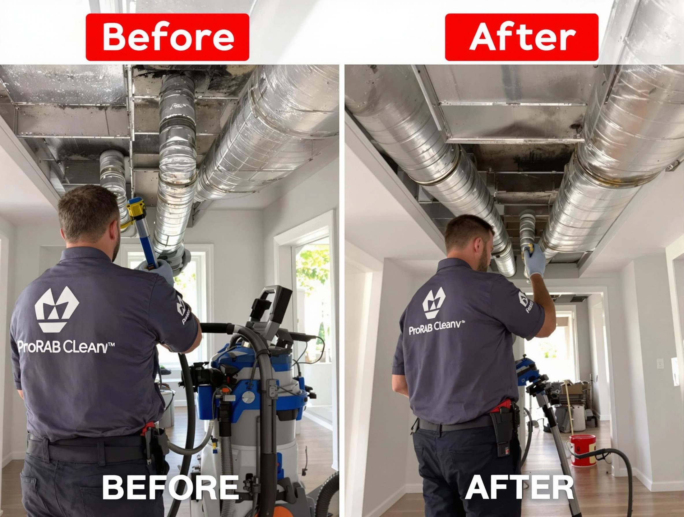 White City Air Duct Cleaning expert performing thorough residential duct cleaning in a White City home