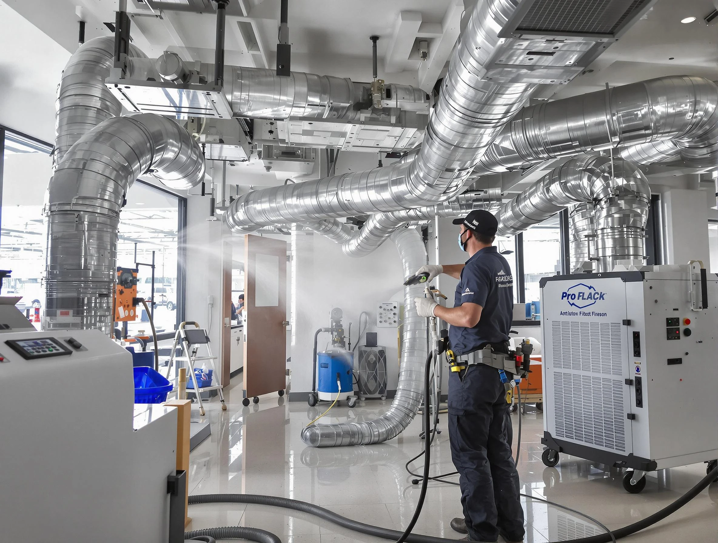 Negative Pressure Air Duct Cleaning in White City